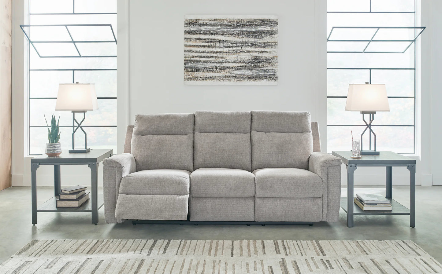Barnsana - Ash - Power Reclining Sofa