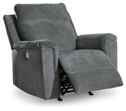 Barnsana - Gravel - Power Rocker Recliner