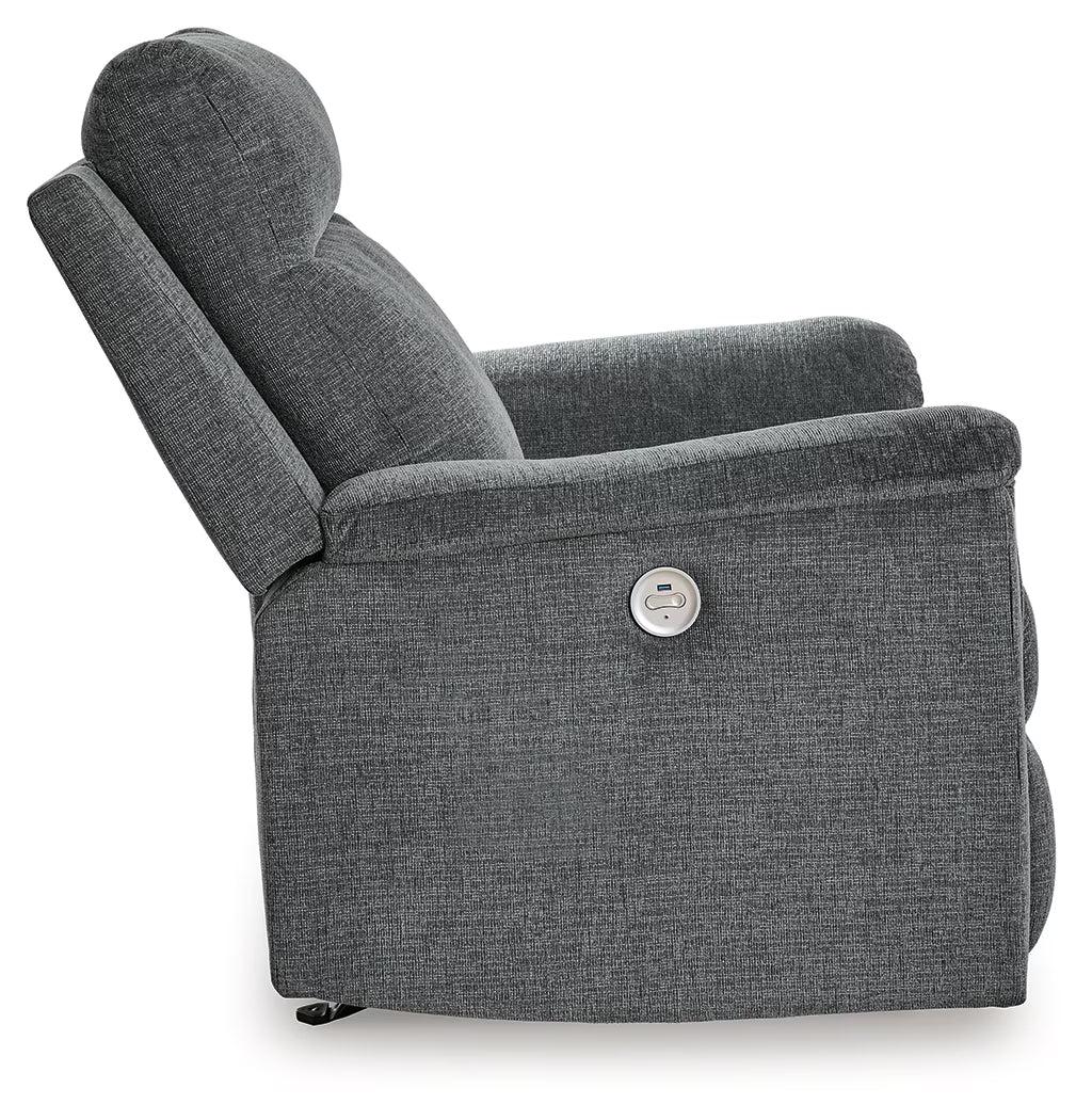 Barnsana - Gravel - Power Rocker Recliner
