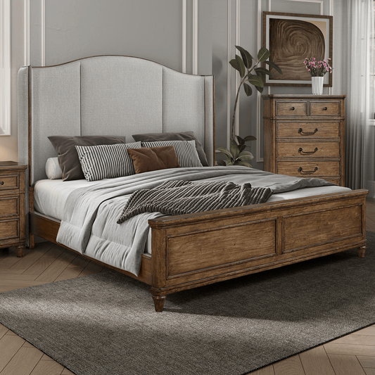 Harrison Heights - Queen Shelter Bed - Sienna