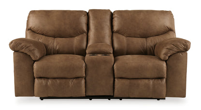 Boxberg - Light Brown - Dbl Rec Loveseat W/Console