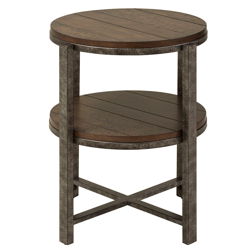 Breckinridge - Round End Table - Dark Brown