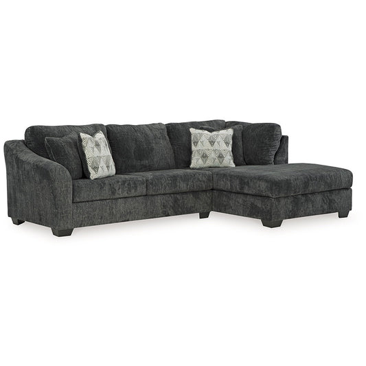 Biddeford - Ebony - 2-Piece Sectional With Raf Corner Chaise