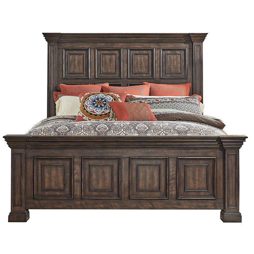 Big Valley - Queen Panel Bed - Light Brown