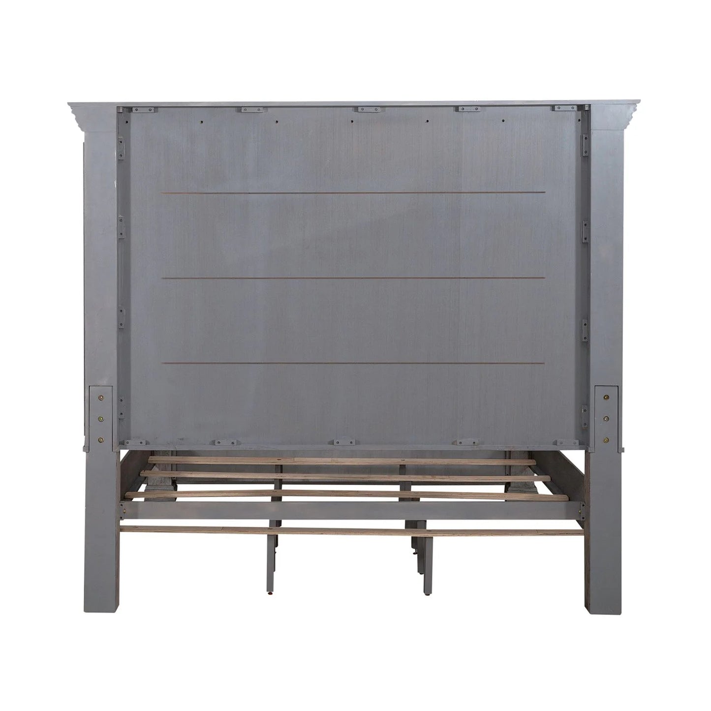 Big Valley - King Panel Bed - Gray