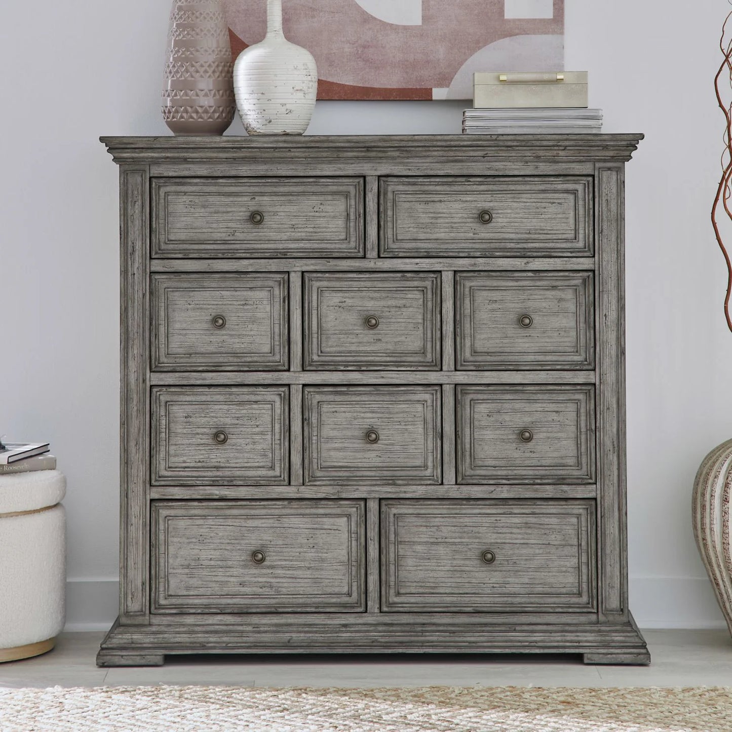 Big Valley - 10 Drawer Chesser - Gray