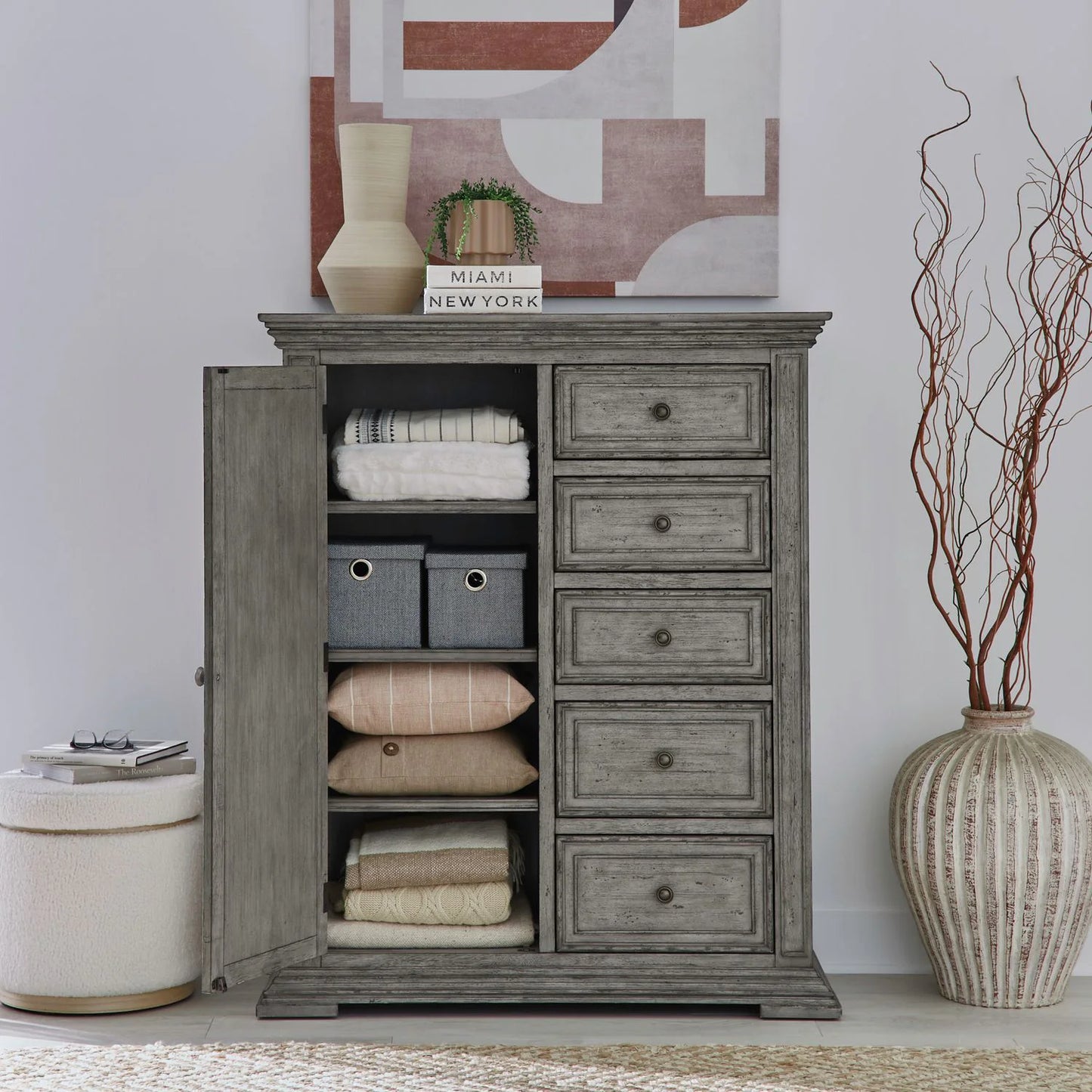 Big Valley - Door Chest - Gray