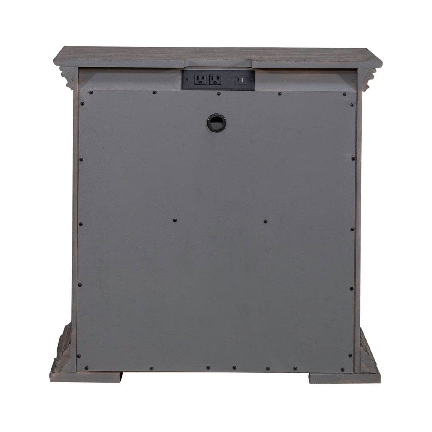 Big Valley - 2 Drawer Night Stand With Charging Station - Gray