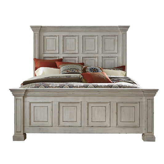 Big Valley - California King Panel Bed - Whitestone