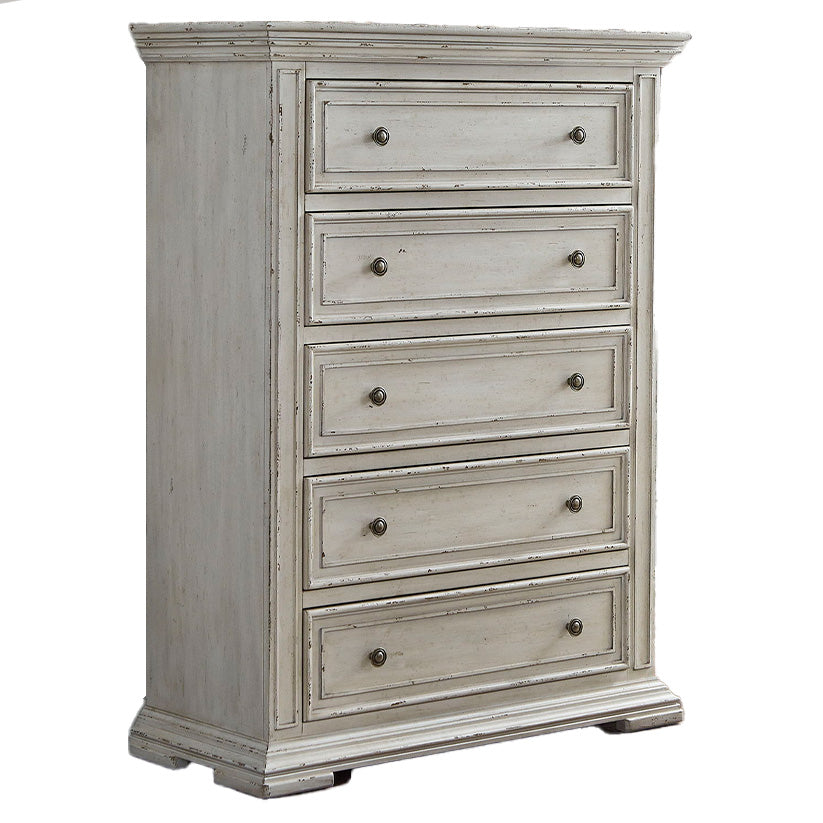 Big Valley - 5 Drawer Chest - Whitestone