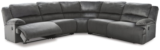 Clonmel - Charcoal - 5-Piece Power Reclining Sectional
