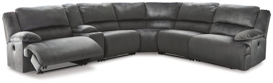 Clonmel - Charcoal - 6-Piece Power Reclining Sectional