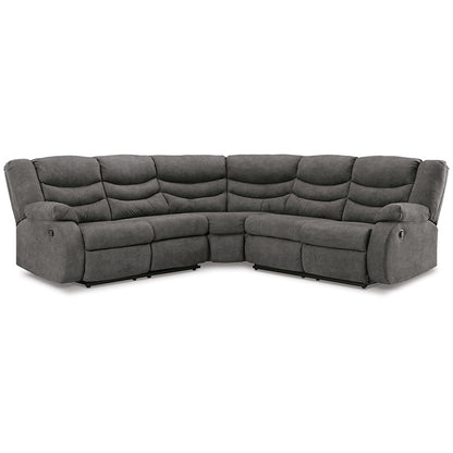 Partymate - Slate - 2-Piece Reclining Sectional