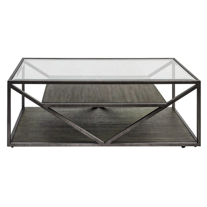 Arista - Rectangular Cocktail Table - Dark Gray