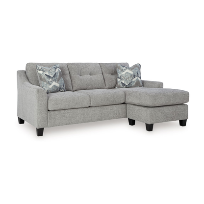 Keenelynn - Sofa Chaise - Nickel