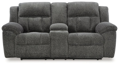 Frohn - Graphite - Dbl Reclining Loveseat With Console-3