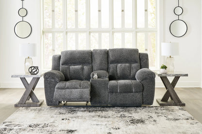 Frohn - Graphite - Dbl Reclining Loveseat With Console-6