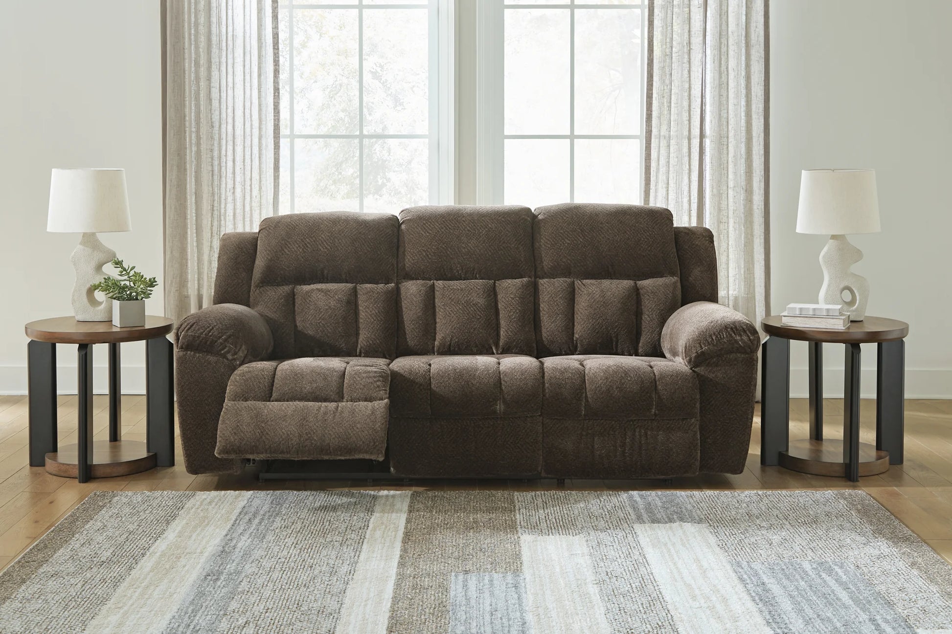 Frohn - Chocolate - Reclining Sofa-6