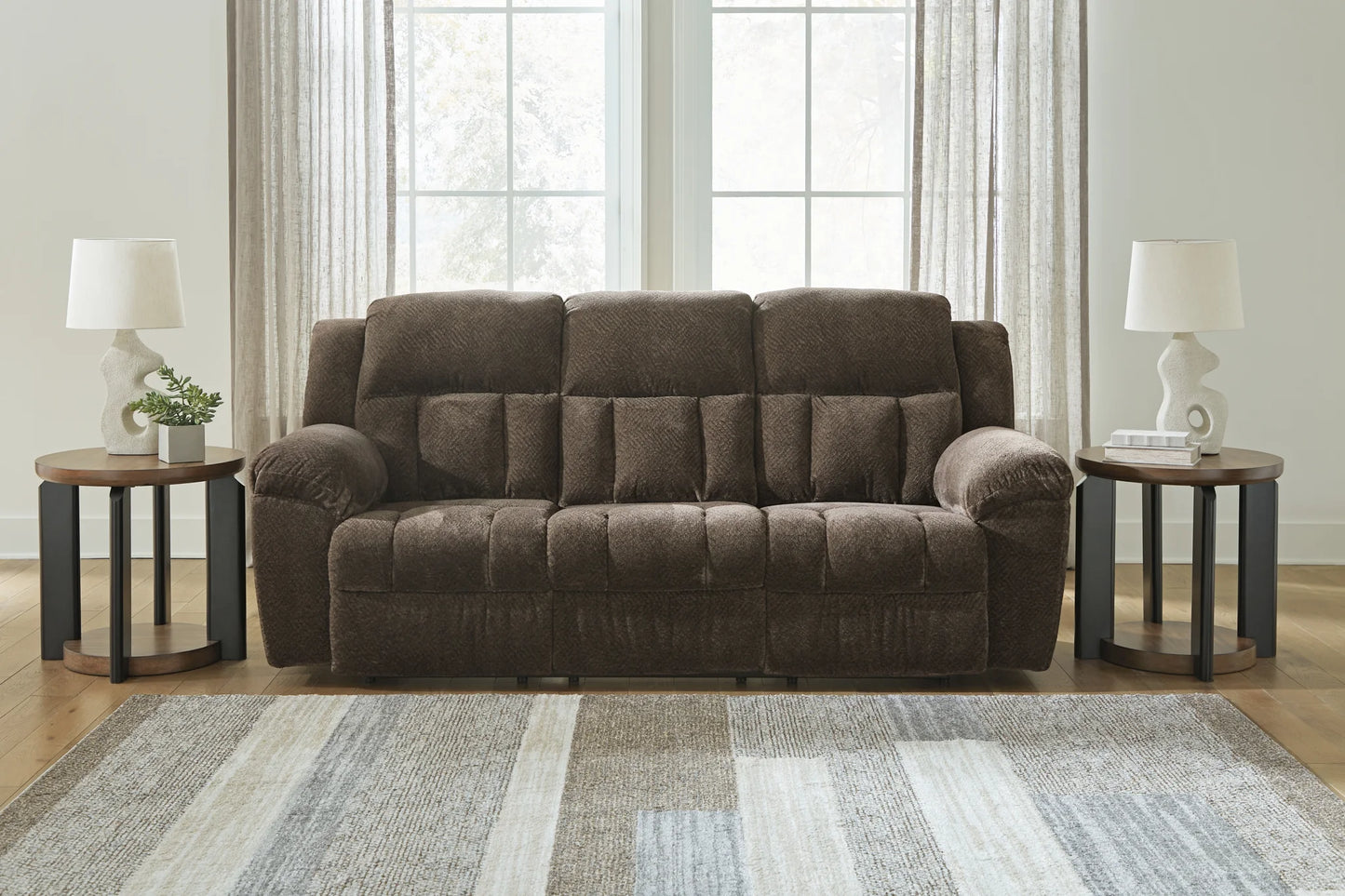 Frohn - Chocolate - Reclining Sofa