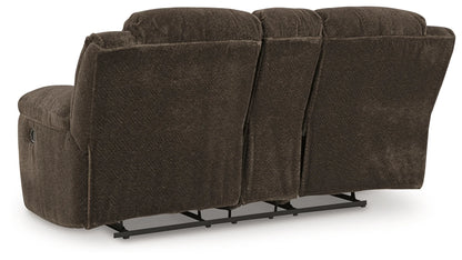 Frohn - Chocolate - Dbl Reclining Loveseat With Console-5