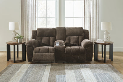 Frohn - Chocolate - Dbl Reclining Loveseat With Console-6