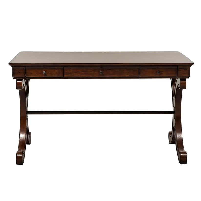 Brookview - Complete 2 Piece Desk - Dark Brown