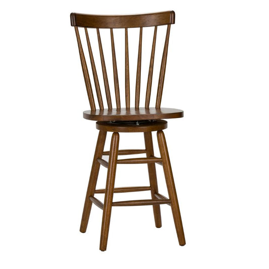 Creations - 24" Swivel Counter Chair - Tobacco