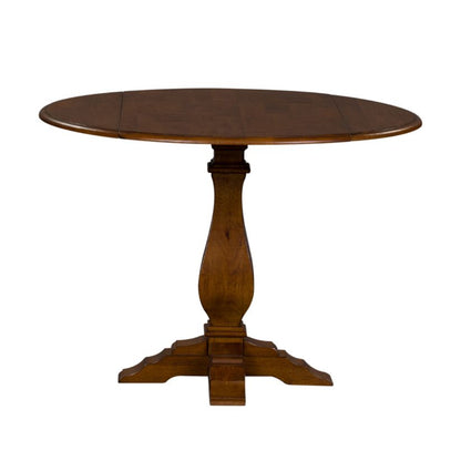 Creations - Round Drop Leaf Table - Dark Brown