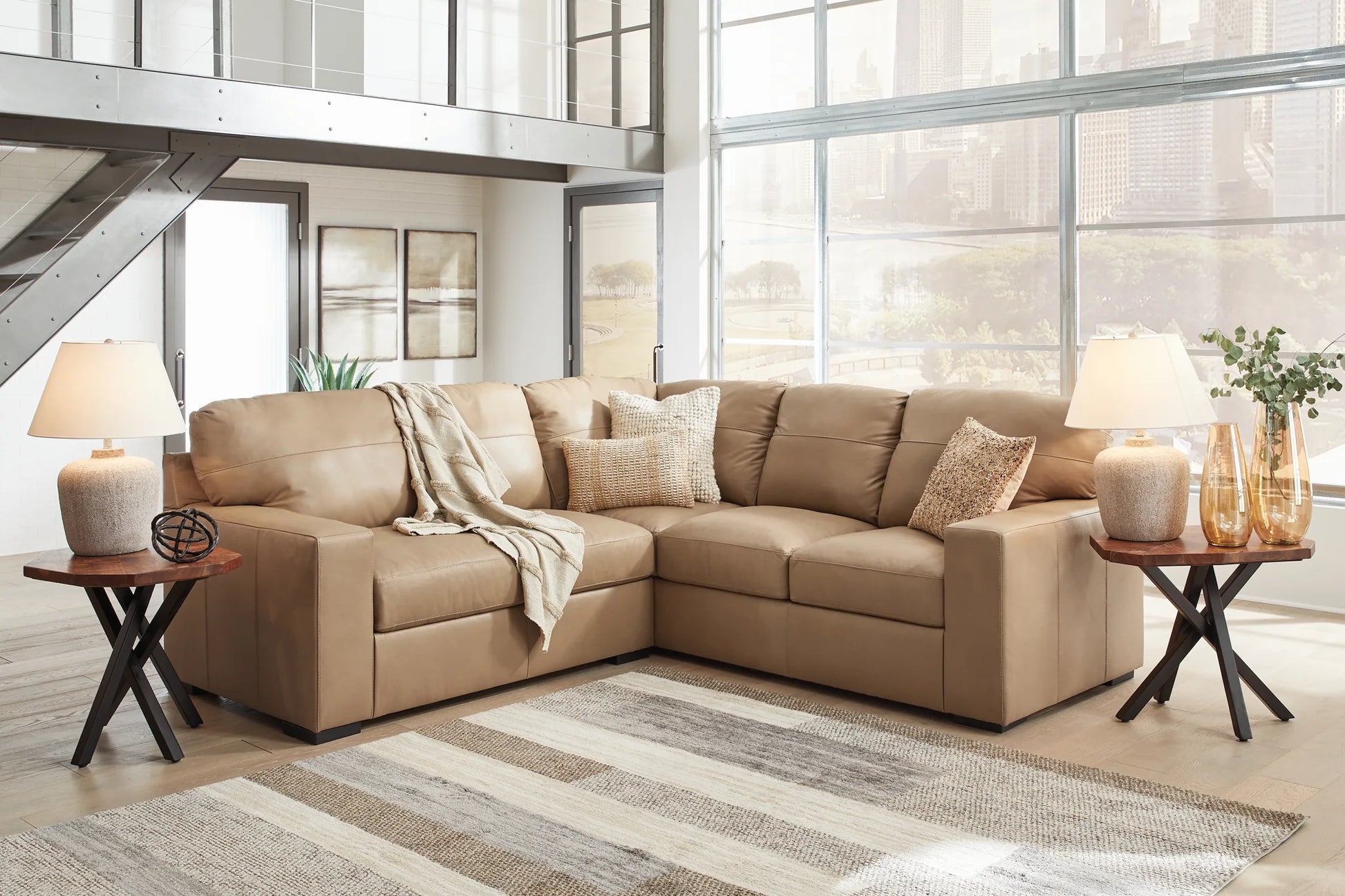 Bandon - Toffee - 2-Piece Sectional With Laf Loveseat