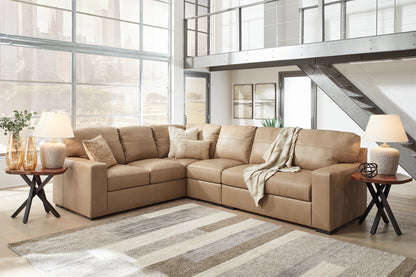Bandon - Toffee - 3-Piece Sectional With Raf Loveseat