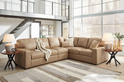 Bandon - Toffee - 3-Piece Sectional With Laf Loveseat