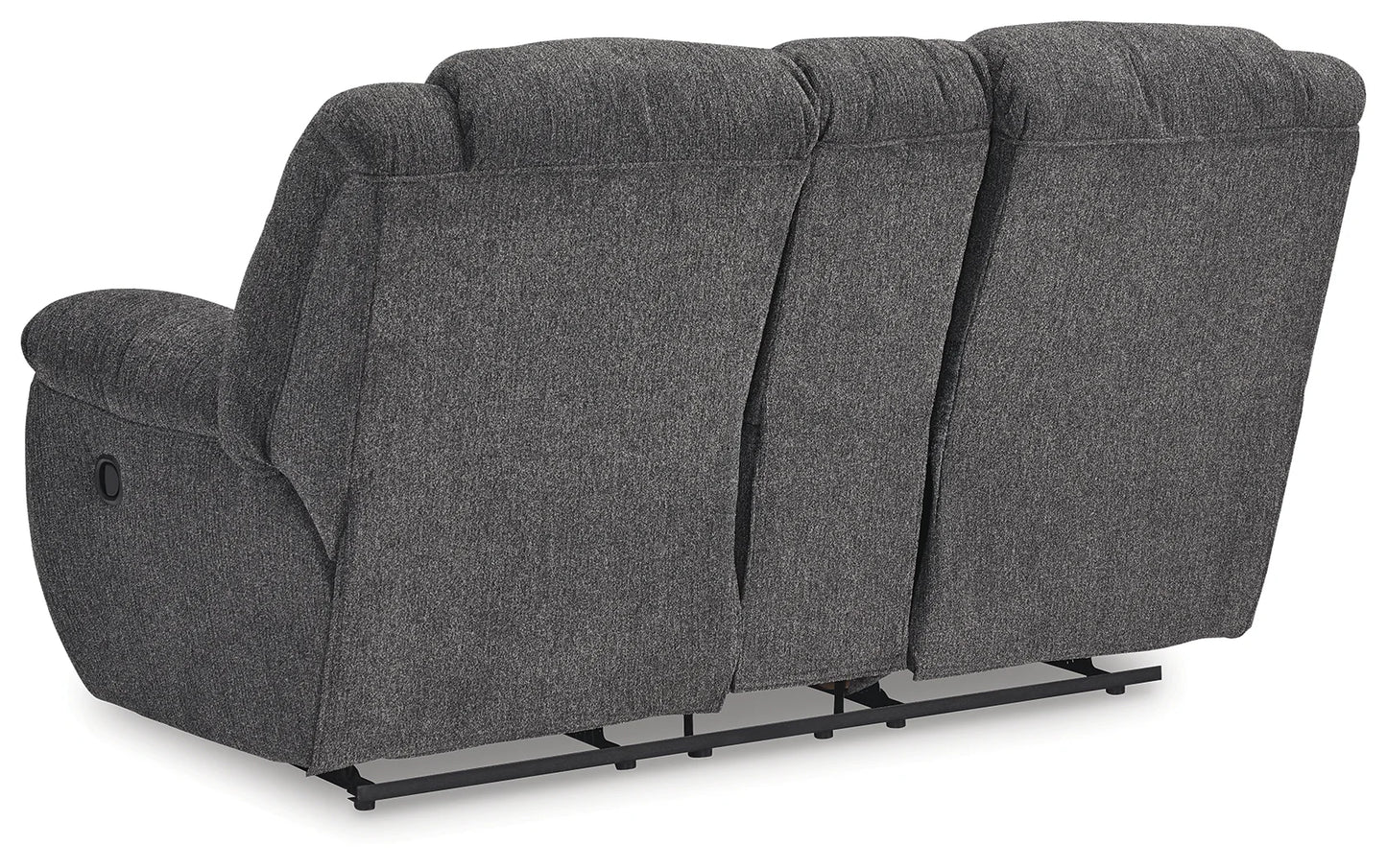 Foreside - Charcoal - 2 Pc. - Reclining Sofa, Reclining Loveseat With Console
