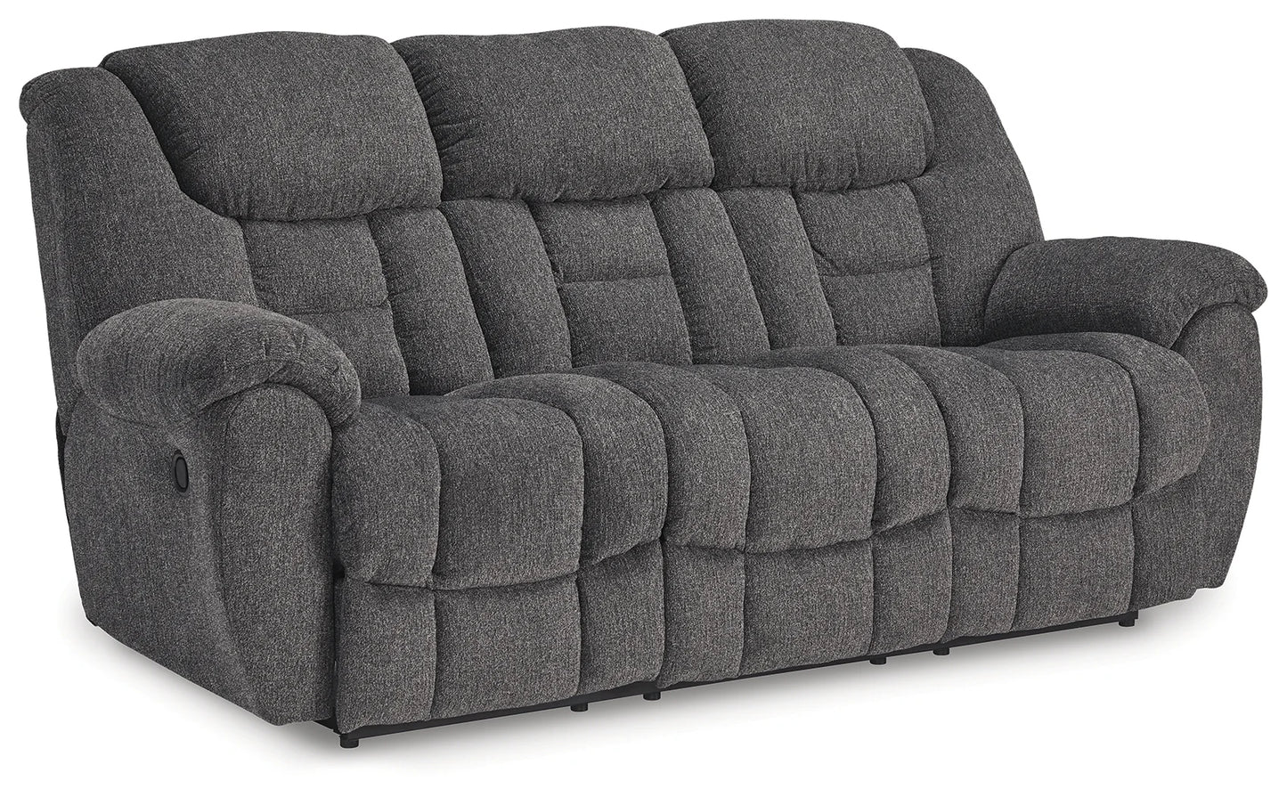 Foreside - Charcoal - 3 Pc. - Reclining Sofa, Reclining Loveseat With Console, Rocker Recliner