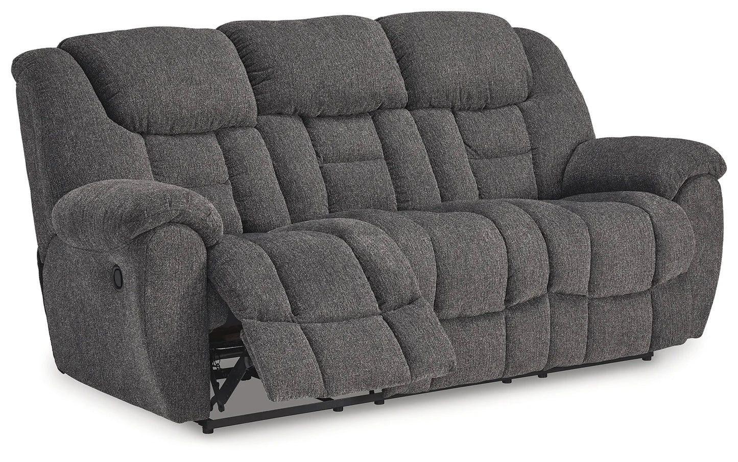 Foreside - Charcoal - 3 Pc. - Reclining Sofa, Reclining Loveseat With Console, Rocker Recliner