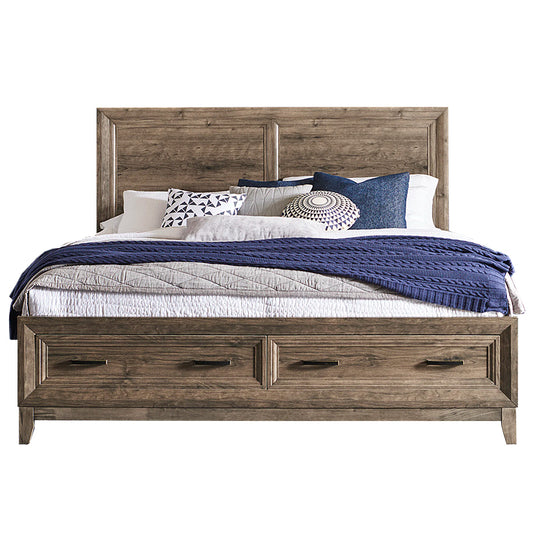 Ridgecrest - King Storage Bed - Light Brown