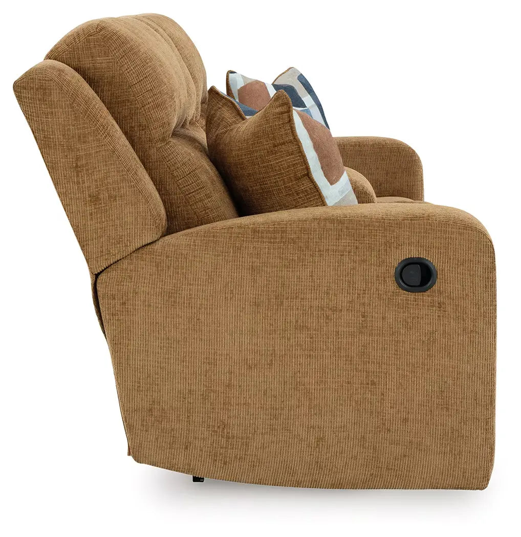 Kanlow - Honey - Dbl Reclining Loveseat With Console-4