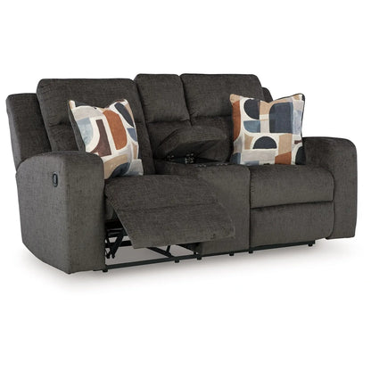 Kanlow - Dusk - Dbl Reclining Loveseat With Console