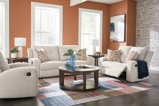 Danum - Stone - 3 Pc. - Reclining Sofa, Reclining Loveseat, Recliner