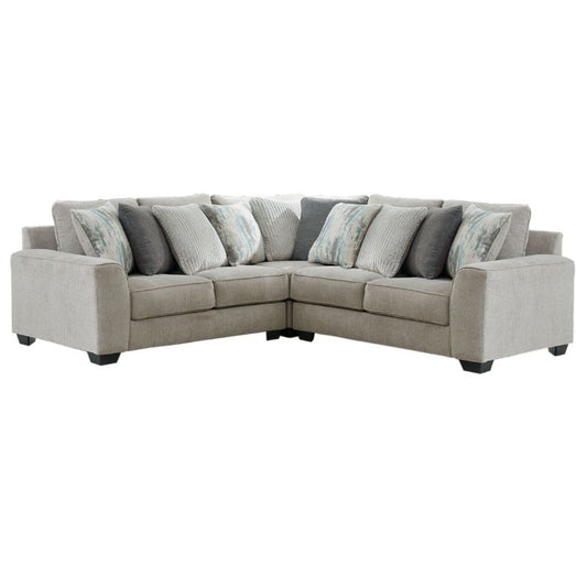 Ardsley - Pewter - Corner Loveseat 3 Pc Sectional