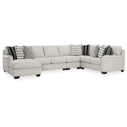 Huntsworth - Dove Gray - 5-Piece Sectional With Laf Corner Chaise