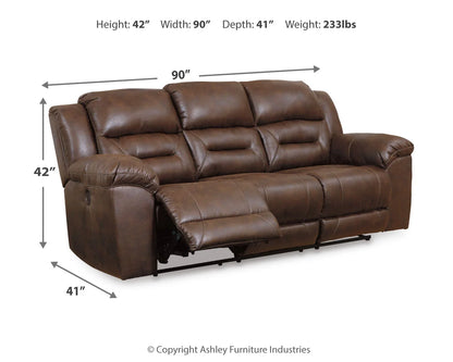 Stoneland - Chocolate - Reclining Power Sofa