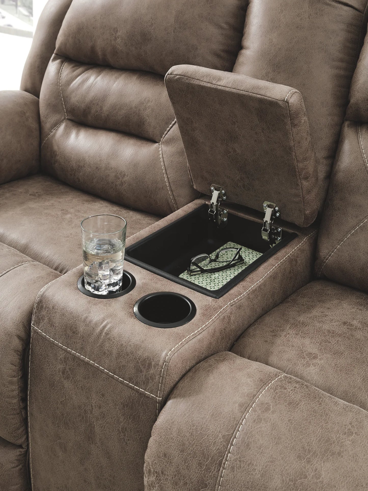 Stoneland - Fossil - 2 Pc. - Power Sofa, Loveseat