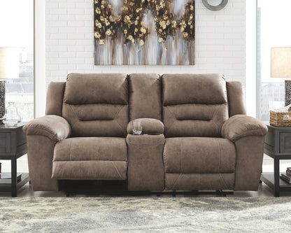 Stoneland - Fossil - 2 Pc. - Power Sofa, Loveseat
