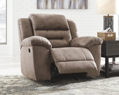 Stoneland - Fossil - 3 Pc. - Reclining Sofa, Loveseat, Rocker Recliner