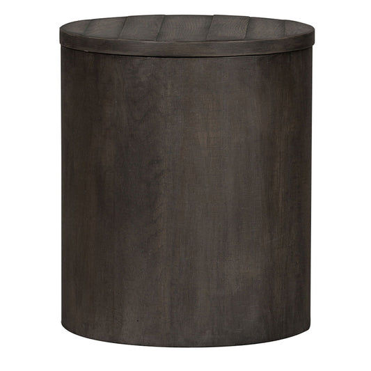 Modern Farmhouse - Drum End Table - Gray