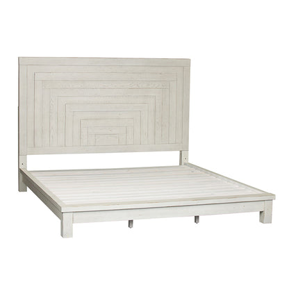 Modern Farmhouse - King Platform Bed - White