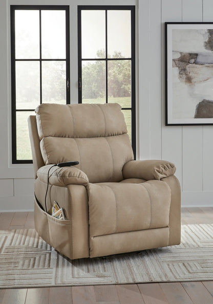 Next-gen Durapella - Sand - Power Lift Recliner