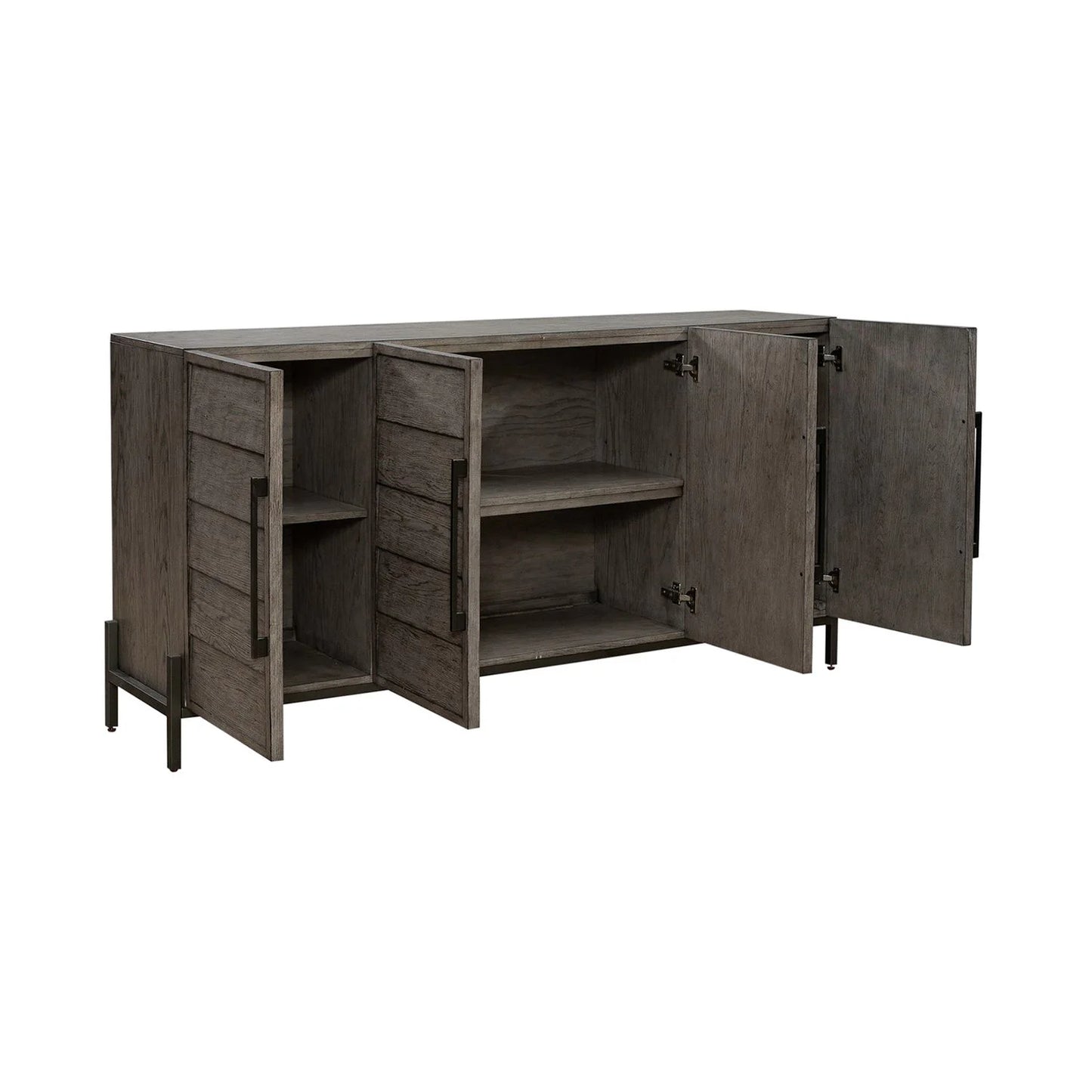 Pelicans Buff - 74" Accent TV Console - Gray