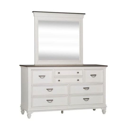 Allyson Park - Dresser & Mirror - White