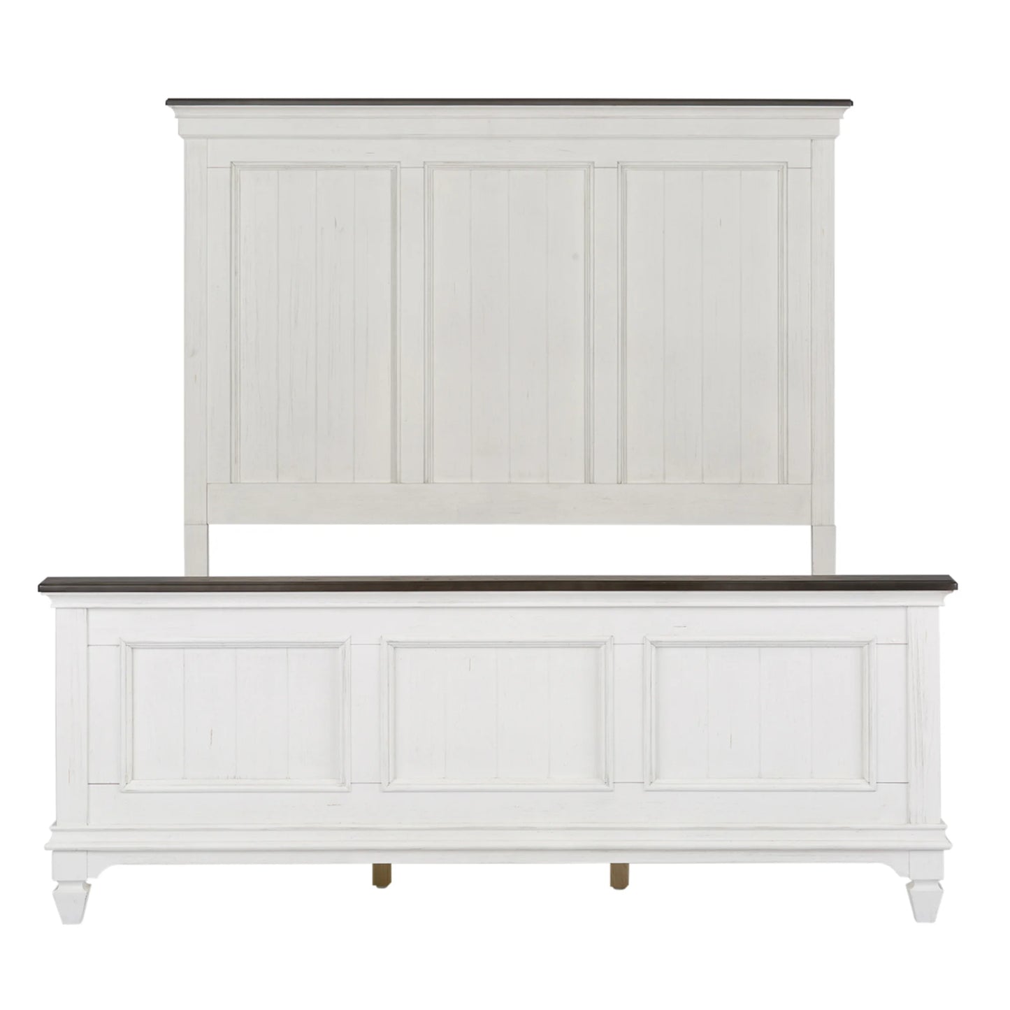 Allyson Park - King Panel Bed - White